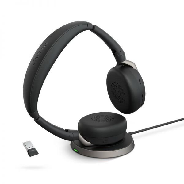 Auriculares Jabra con cancelación de ruido para ejecutivos híbridos.