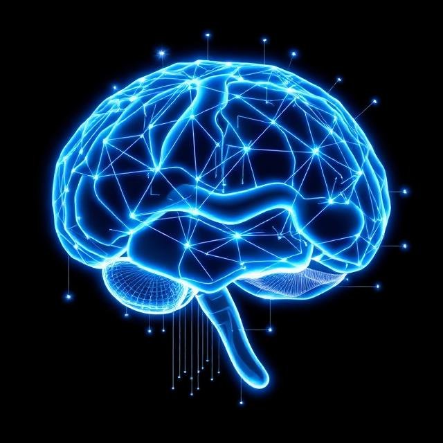 Cerebro iluminado representando la neurocomunicación y las soft skills tratadas en los artículos del blog.